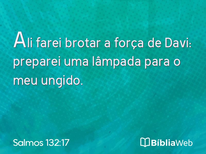 Salmos 132:17 em imagem para compartilhar