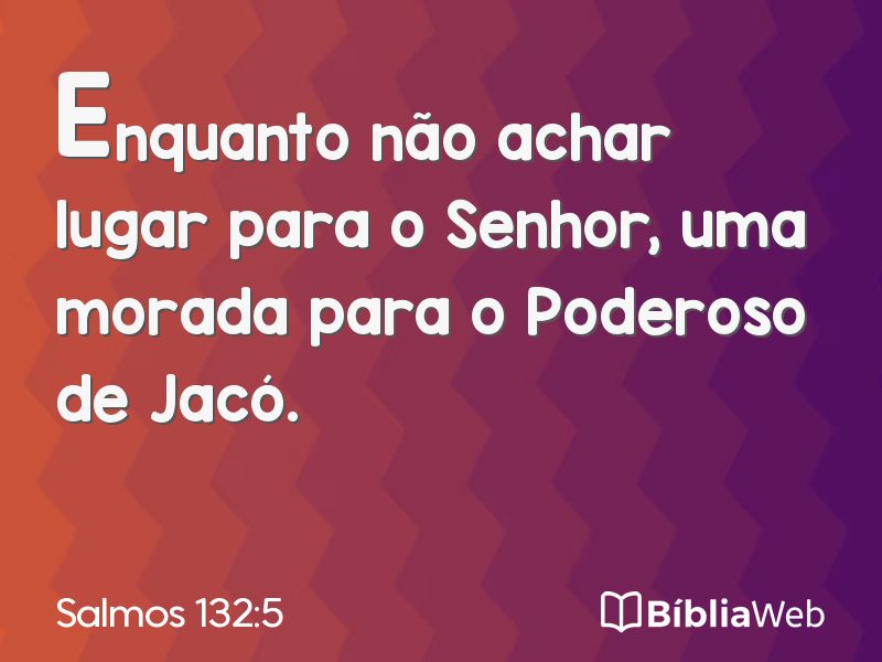 Salmos 132:5 em imagem para compartilhar