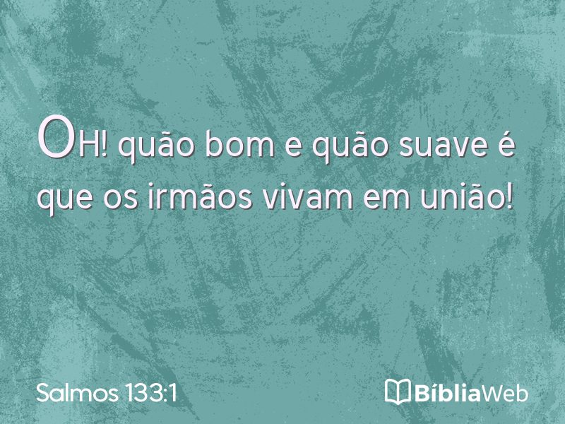 Salmos 133:1 em imagem para compartilhar