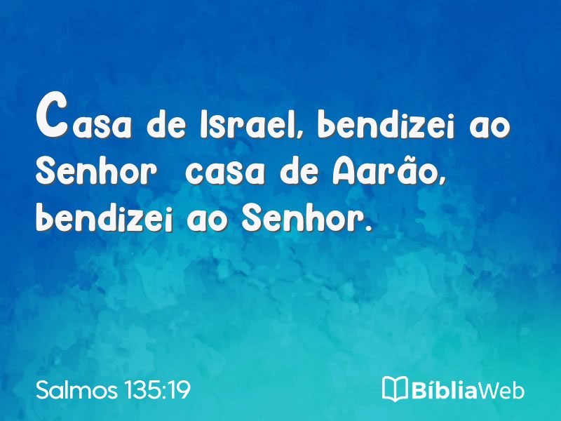 Salmos 135:19 em imagem para compartilhar
