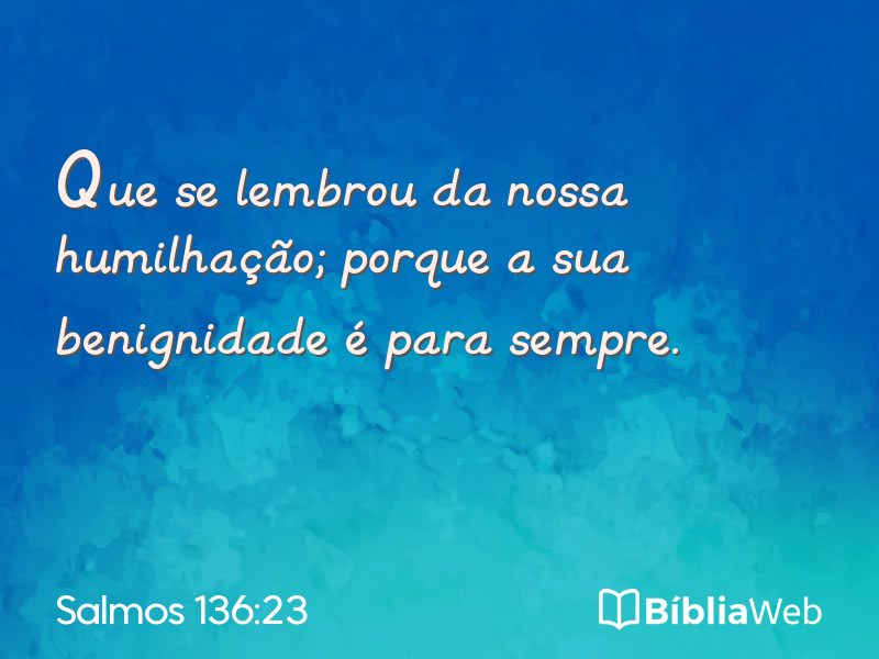 Salmos 136:23 em imagem para compartilhar
