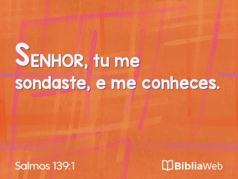 Salmos 139:1 em imagem para compartilhar