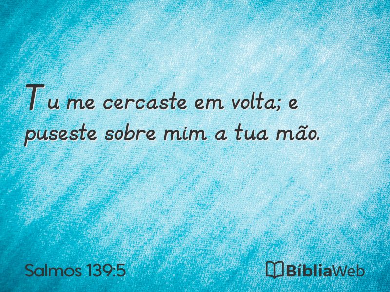 Salmos 139:5 em imagem para compartilhar