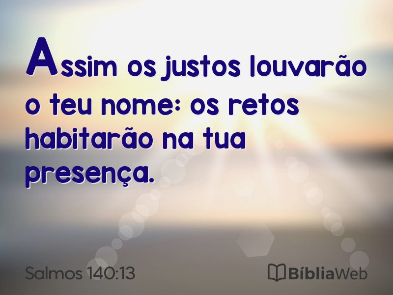 Salmos 140:13 em imagem para compartilhar
