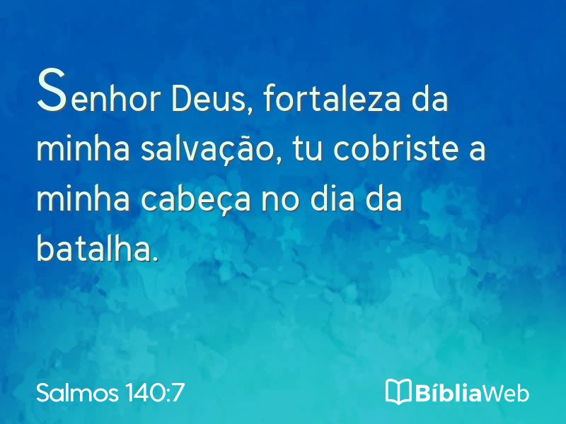 Salmos 140:7 em imagem para compartilhar