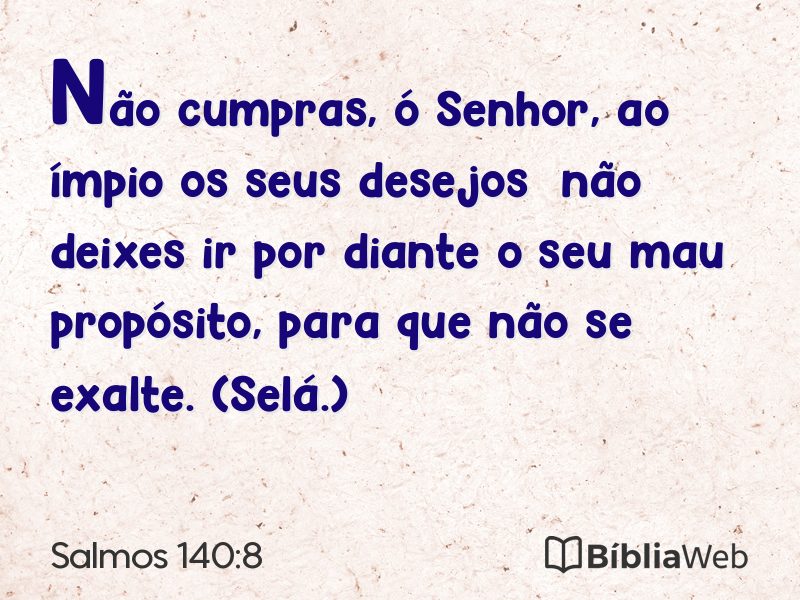 Salmos 140:8 em imagem para compartilhar