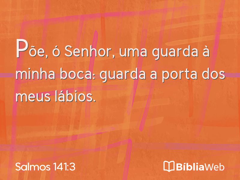 Salmos 141:3 em imagem para compartilhar