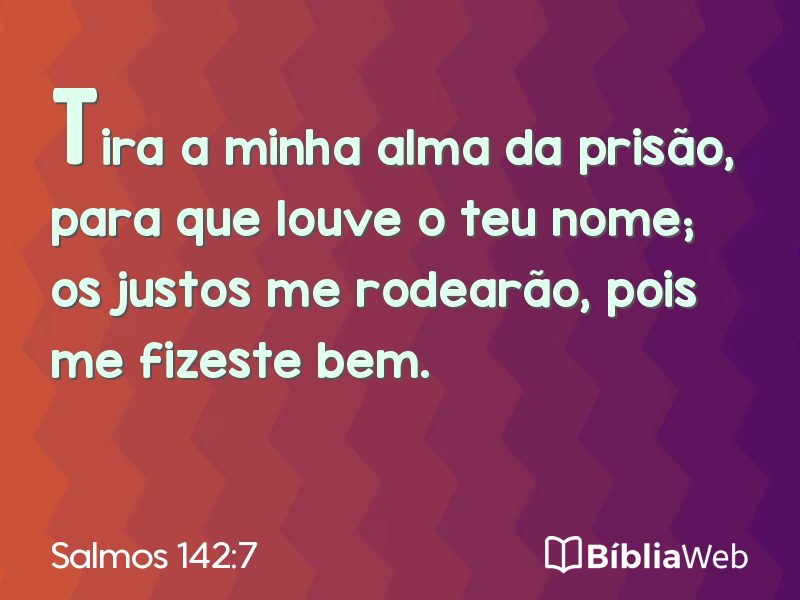 Salmos 142:7 em imagem para compartilhar