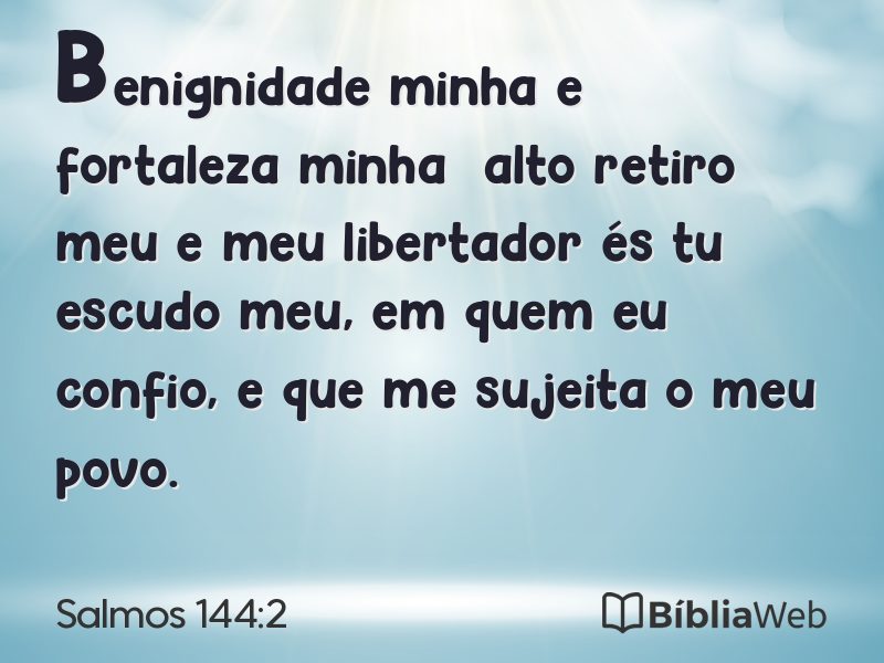 Salmos 144:2 em imagem para compartilhar