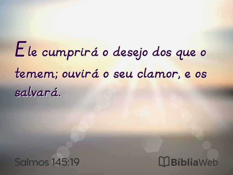 Salmos 145:19 em imagem para compartilhar