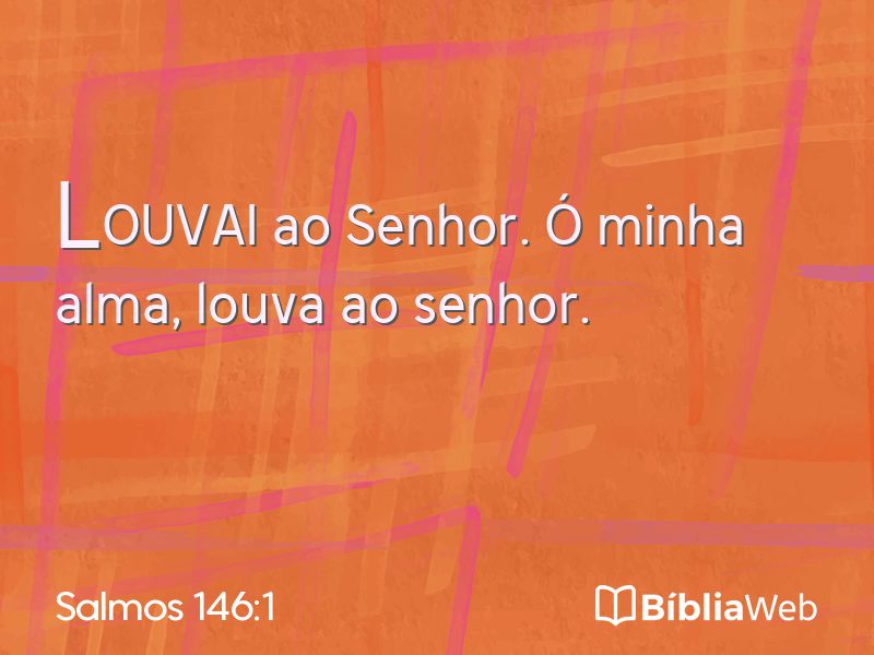 Salmos 146:1 em imagem para compartilhar