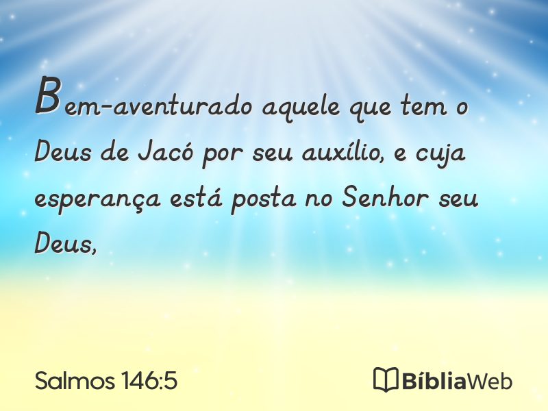 Salmos 146:5 em imagem para compartilhar