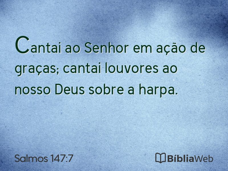 Salmos 147:7 em imagem para compartilhar