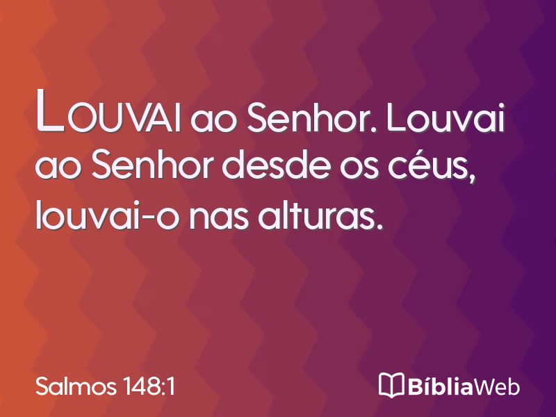 Salmos 148:1 em imagem para compartilhar