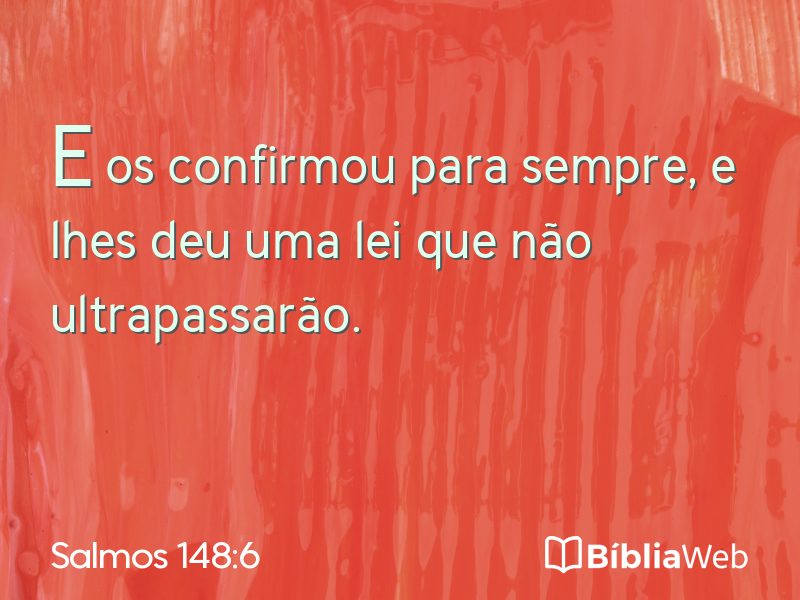 Salmos 148:6 em imagem para compartilhar