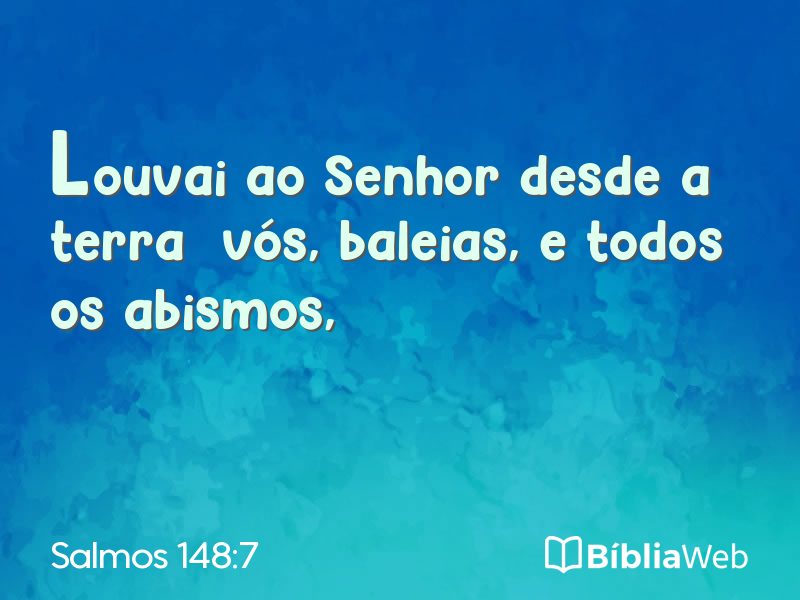 Salmos 148:7 em imagem para compartilhar