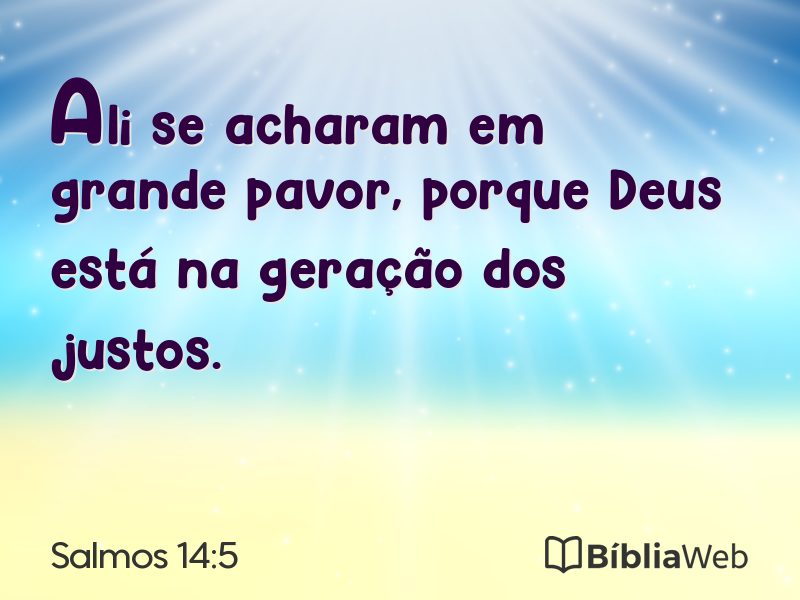 Salmos 14:5 em imagem para compartilhar