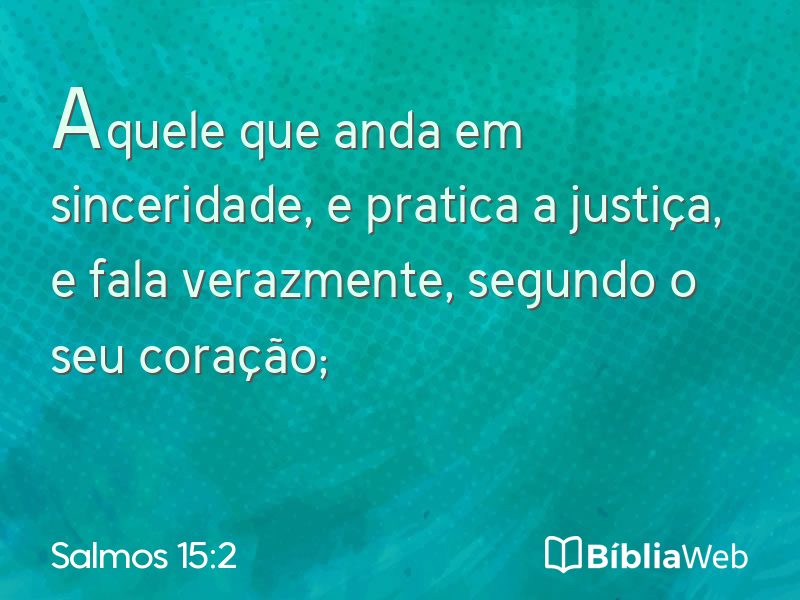 Salmos 15:2 em imagem para compartilhar