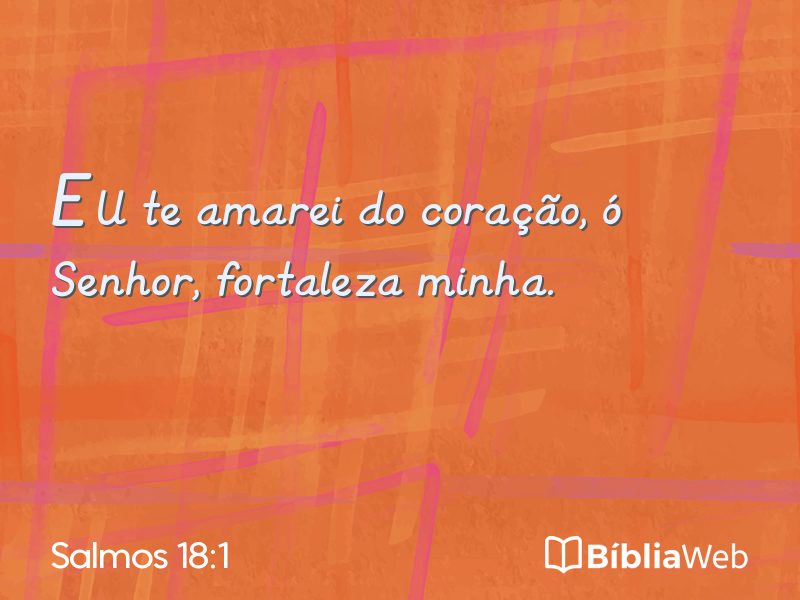 Salmos 18:1 em imagem para compartilhar