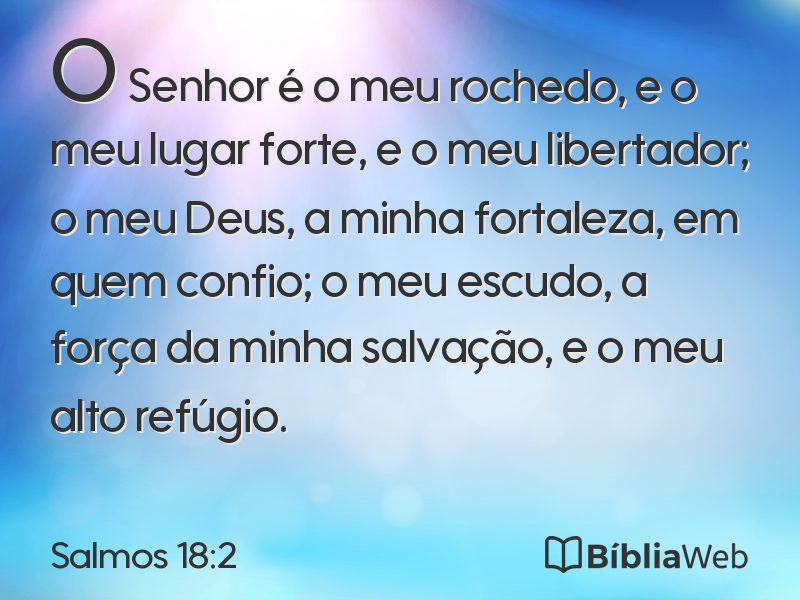 Salmos 18:2 em imagem para compartilhar