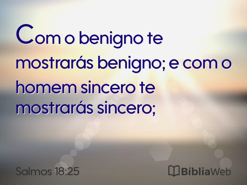 Salmos 18:25 em imagem para compartilhar