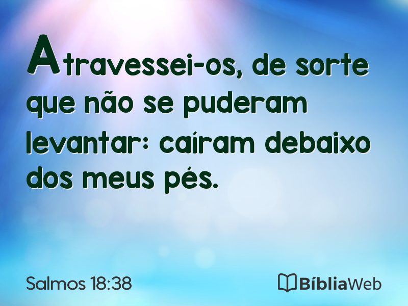 Salmos 18:38 em imagem para compartilhar