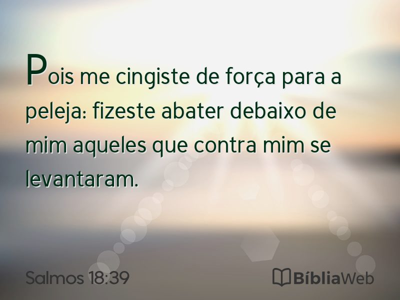 Salmos 18:39 em imagem para compartilhar