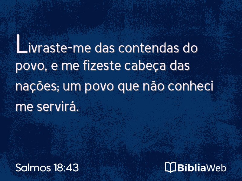 Salmos 18:43 em imagem para compartilhar