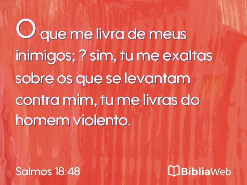 Salmos 18:48 em imagem para compartilhar