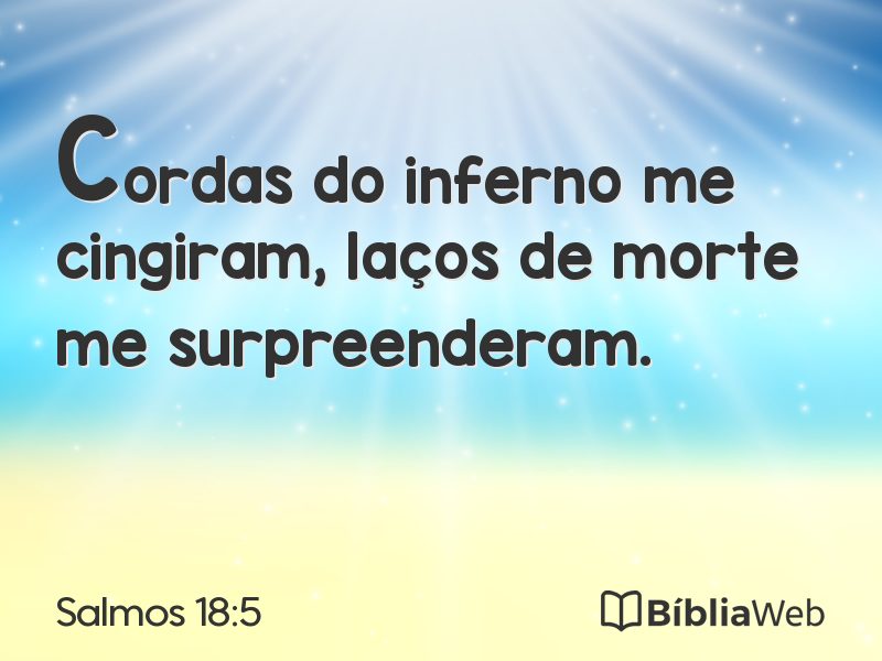 Salmos 18:5 em imagem para compartilhar