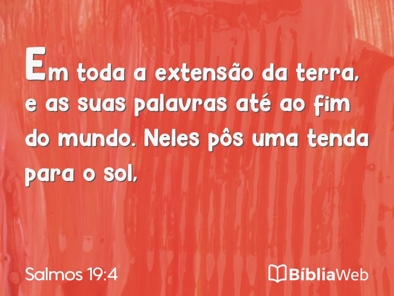 Salmos 19:4 em imagem para compartilhar