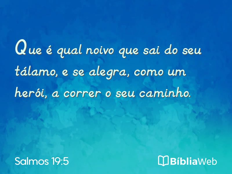 Salmos 19:5 em imagem para compartilhar