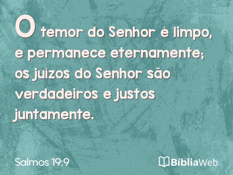 Salmos 19:9 em imagem para compartilhar