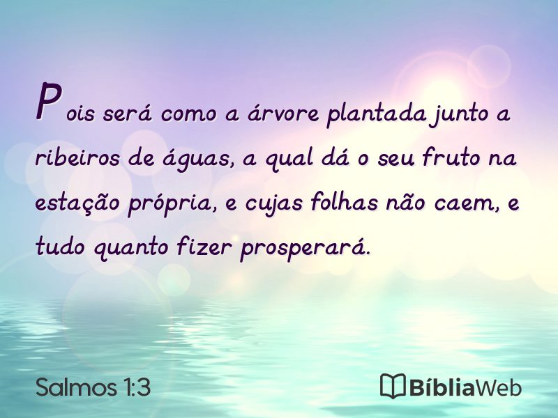 Salmos 1:3 em imagem para compartilhar