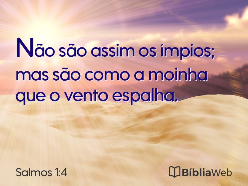 Salmos 1:4 em imagem para compartilhar
