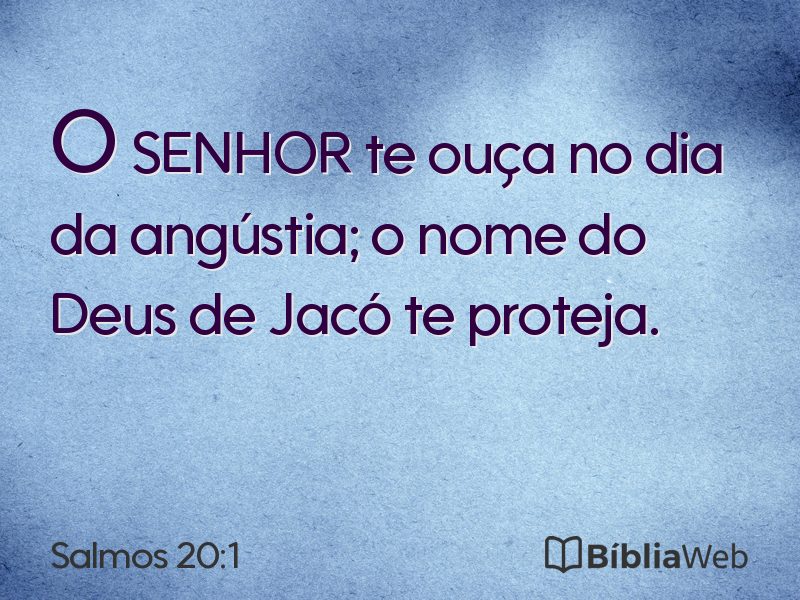 Salmos 20:1 em imagem para compartilhar