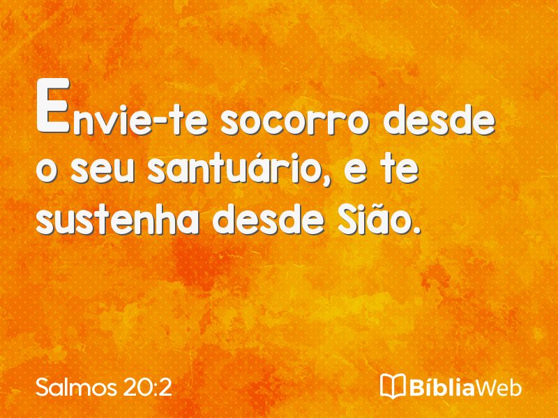 Salmos 20:2 em imagem para compartilhar