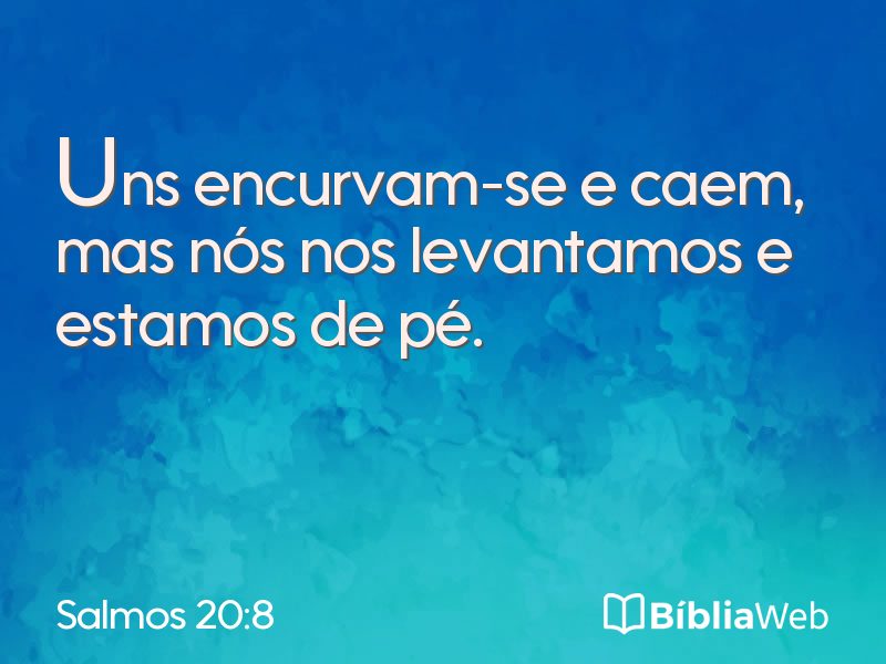 Salmos 20:8 em imagem para compartilhar