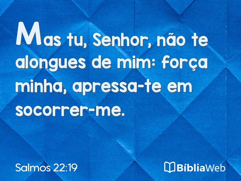 Salmos 22:19 em imagem para compartilhar