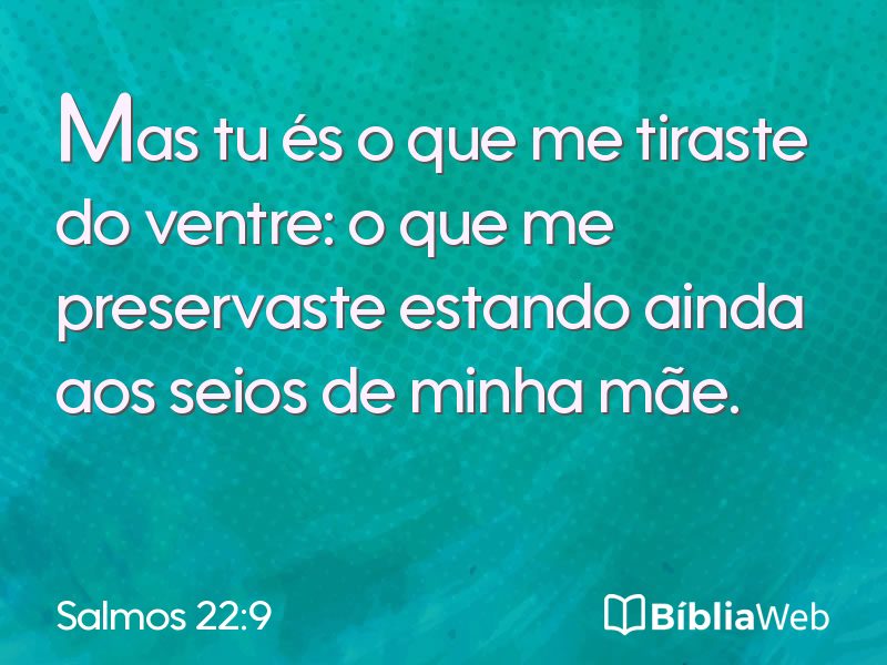 Salmos 22:9 em imagem para compartilhar