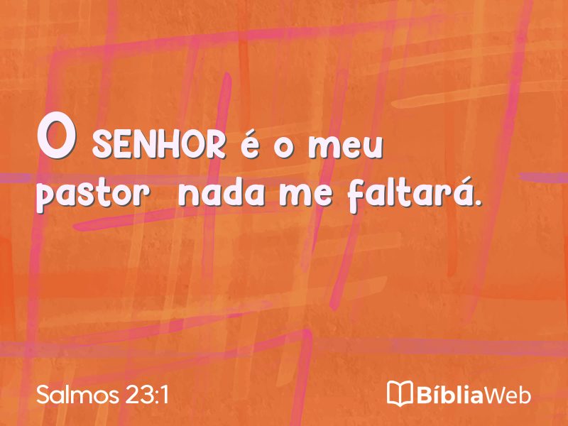 Salmos 23:1 em imagem para compartilhar