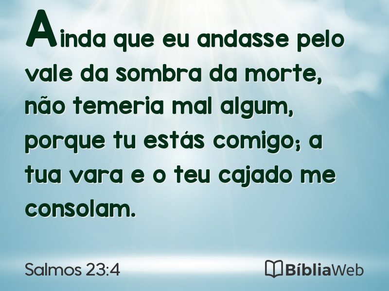 Salmos 23:4 em imagem para compartilhar