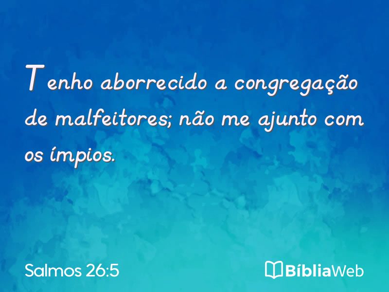 Salmos 26:5 em imagem para compartilhar