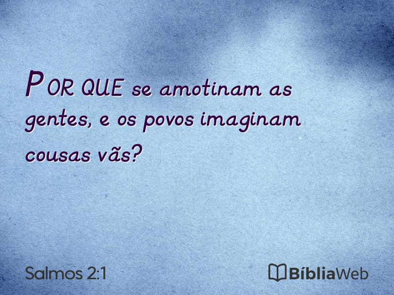 Salmos 2:1 em imagem para compartilhar