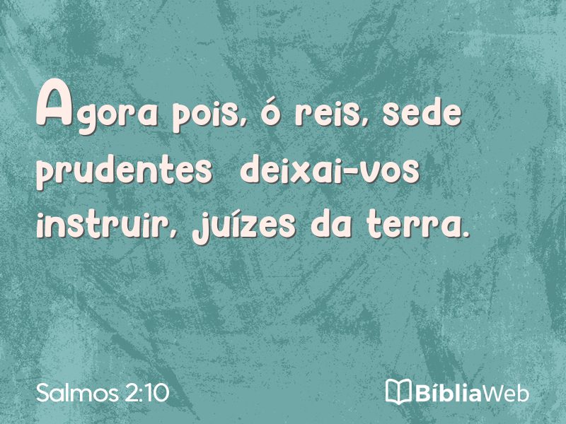 Salmos 2:10 em imagem para compartilhar