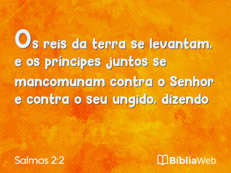 Salmos 2:2 em imagem para compartilhar