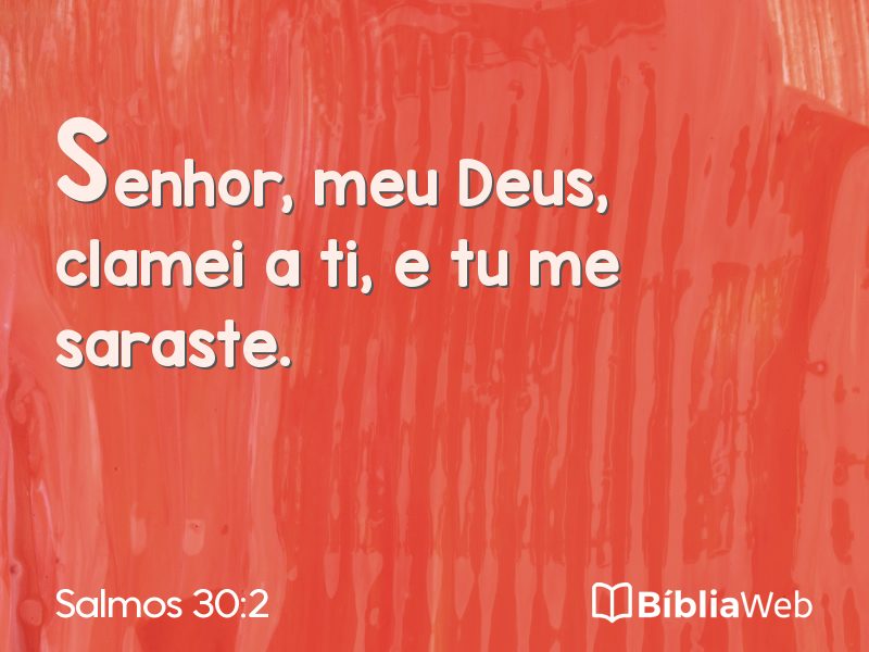 Salmos 30:2 em imagem para compartilhar