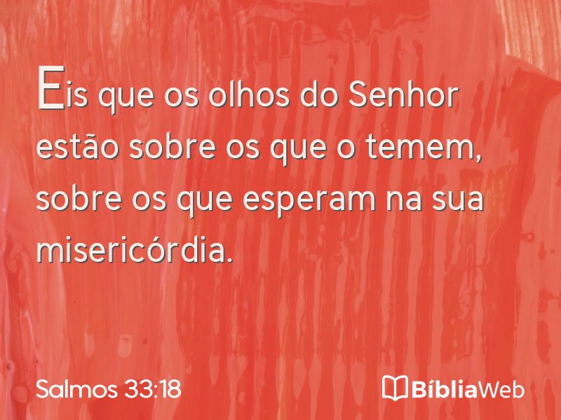 Salmos 33:18 em imagem para compartilhar