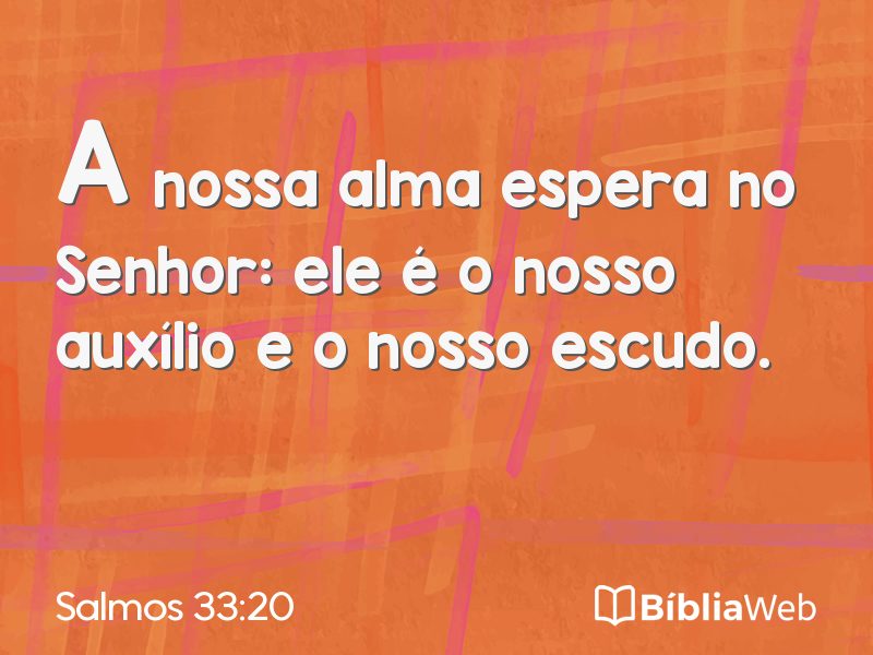 Salmos 33:20 em imagem para compartilhar
