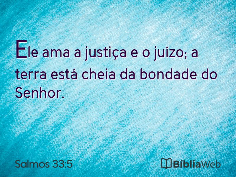Salmos 33:5 em imagem para compartilhar